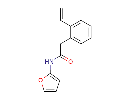 Molecular Structure of 849738-66-5 (Benzeneacetamide, 2-ethenyl-N-2-furanyl-)