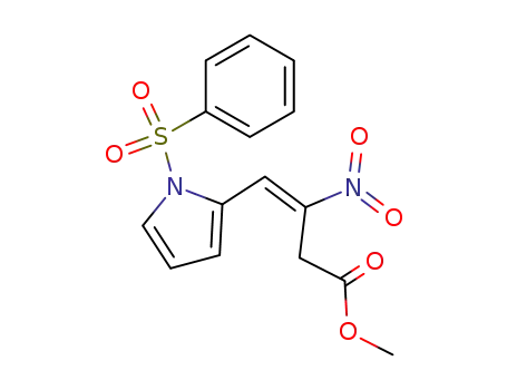 methyl (E)-3-nitro-4-(1-phenylsulfonyl-2-pyrrolyl)-3-butenoate