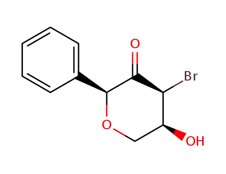 (2S,4S,5S)-4-bromo-5-hydroxy-2-phenyldihydro-2H-pyran-3(4H)-one