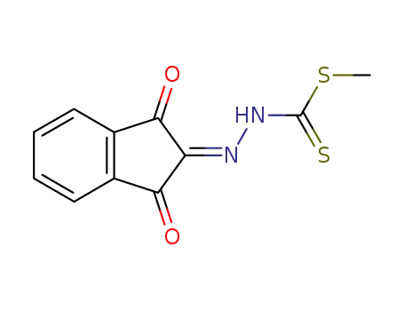 Hydrazinecarbodithioic acid,
(1,3-dihydro-1,3-dioxo-2H-inden-2-ylidene)-, methyl ester
