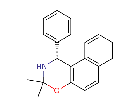 Molecular Structure of 869116-46-1 ((R)-3,3-dimethyl-1-phenyl-2,3-dihydro-1H-naphtho[1,2-e][1,3]oxazine)