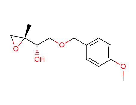 Molecular Structure of 130252-83-4 ((S)-2-(4-Methoxy-benzyloxy)-1-((R)-2-methyl-oxiranyl)-ethanol)