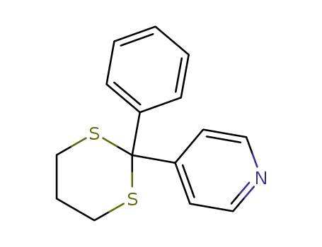 Molecular Structure of 89568-80-9 (Pyridine, 4-(2-phenyl-1,3-dithian-2-yl)-)