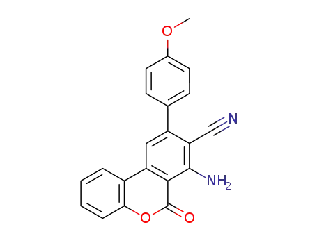 7-amino-9-(4-methoxyphenyl)-6-oxo-6H-benzo[c]chromene-8-carbonitrile