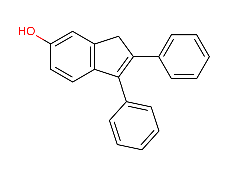 Molecular Structure of 114095-29-3 (1H-Inden-6-ol,2,3-diphenyl-)