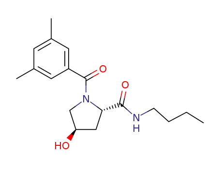 N'-(butyl)-N-(3,5-dimethylbenzoyl)-(4R)-hydroxy-L-prolinamide
