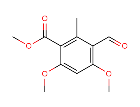 Benzoic acid, 3-formyl-4,6-dimethoxy-2-methyl-, methyl ester