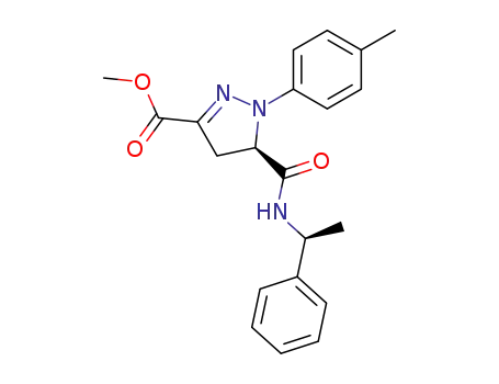 (5R)-1-(4-methylphenyl)-3-methoxycarbonyl-5-{N-[(S)-1-phenylethyl]amino}carbonyl-4,5-dihydropyrazole