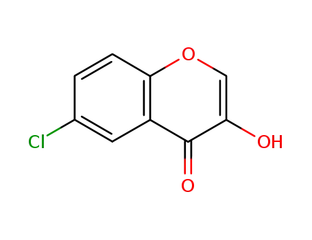 Molecular Structure of 73484-71-6 (4H-1-Benzopyran-4-one, 6-chloro-3-hydroxy-)