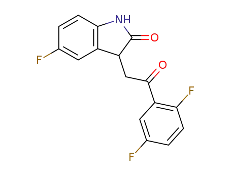 2H-Indol-2-one,
3-[2-(2,5-difluorophenyl)-2-oxoethyl]-5-fluoro-1,3-dihydro-