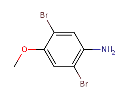 Molecular Structure of 95970-09-5 (Benzenamine, 2,5-dibromo-4-methoxy-)