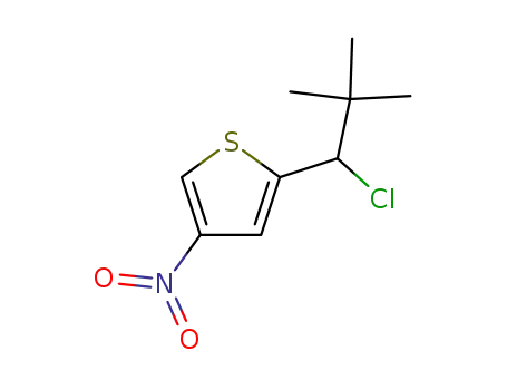 2-(1'-chloro-2',2'-dimethylpropyl)-4-nitrothiophene