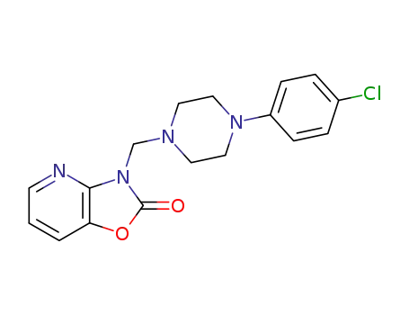 Molecular Structure of 146529-58-0 (3-{[4-(4-chlorophenyl)piperazin-1-yl]methyl}[1,3]oxazolo[4,5-b]pyridin-2(3H)-one)