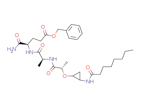 benzyl {trans-(2S)-2-[2-(octanoylamino)cyclopropyloxy]propionyl}-L-alanyl-D-isoglutaminate