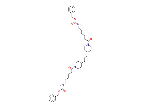 [6-(4-{3-[1-(6-benzyloxycarbonylaminohexanoyl)piperidin-4-yl]propyl}piperidin-1-yl)-6-oxohexyl]carbamic acid benzyl ester