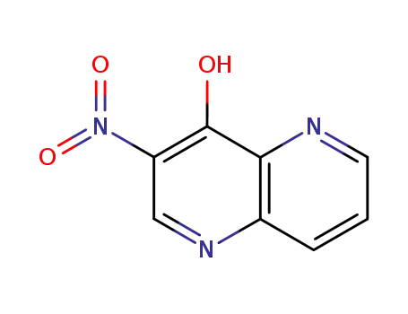 Molecular Structure of 85938-78-9 (4-Hydroxy-3-nitro-1,5-naphthyridine)