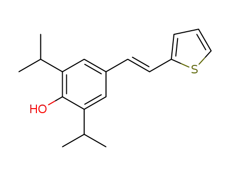 2,6-Diisopropyl-4-((E)-2-thiophen-2-yl-vinyl)-phenol