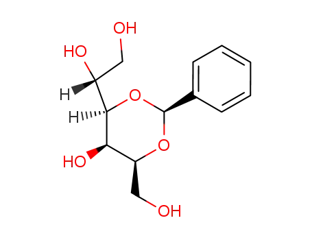 Molecular Structure of 61340-09-8 (2,4-O-Benzylidene-D-glucitol)