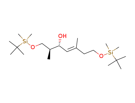 Molecular Structure of 669776-86-7 (4,12-Dioxa-3,13-disilapentadec-8-en-7-ol,
2,2,3,3,6,9,13,13,14,14-decamethyl-, (6S,7R,8E)-)