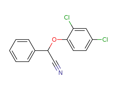 Molecular Structure of 72301-64-5 (Benzeneacetonitrile, a-(2,4-dichlorophenoxy)-)