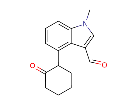 1-methyl-4-(2-oxo-cyclohexyl)-1<i>H</i>-indole-3-carbaldehyde