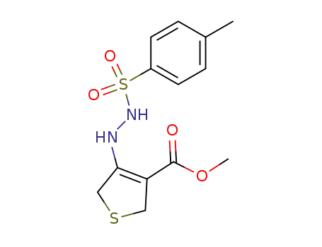 Molecular Structure of 152507-80-7 (methyl 2,5-dihydro-4-(N'-tosylhydrazino)thiophene-3-carboxylate)