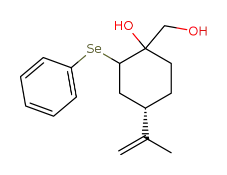 (S)-1-Hydroxymethyl-4-isopropenyl-2-phenylselanyl-cyclohexanol