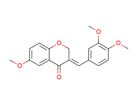 (E)-2,3-DIHYDRO-3-((3,4-DIMETHOXYPHENYL)METHYLENE)-6-METHOXY-4H-1-BENZ OPYRAN-4-ONECAS