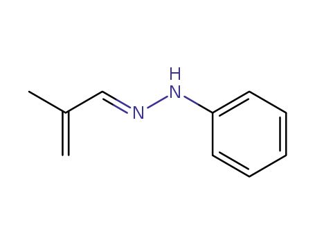 Molecular Structure of 99067-85-3 (2-Propenal, 2-methyl-, phenylhydrazone)