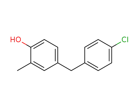 Molecular Structure of 6279-21-6 (4-(4-chlorobenzyl)-2-methylphenol)