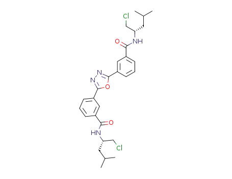 Benzamide,
3,3'-(1,3,4-oxadiazole-2,5-diyl)bis[N-[(1S)-1-(chloromethyl)-3-methylbut
yl]-