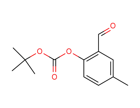 Molecular Structure of 828933-84-2 (Carbonic acid, 1,1-dimethylethyl 2-formyl-4-methylphenyl ester)