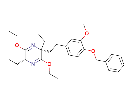 (2R,5R)-2-[2-(4-benzyloxy-3-methoxyphenyl)ethyl]-3,6-diethoxy-2-ethyl-5-isopropyl-2,5-dihydropyrazine