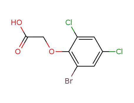 Molecular Structure of 103951-16-2 (2-(2-BROMO-4,6-DICHLOROPHENOXY)ACETIC ACID)