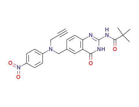 N-[3,4-Dihydro-6-[[(4-nitrophenyl)-2-propynylamino]methyl]4-oxo-2-quinazolinyl]-2,2-dimethylpropanamide