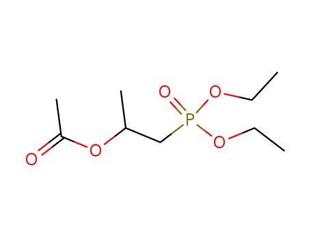 Molecular Structure of 30016-90-1 (Phosphonic acid, [2-(acetyloxy)propyl]-, diethyl ester)