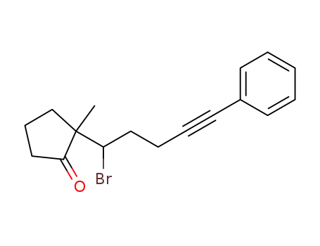 2-(1-Bromo-5-phenyl-pent-4-ynyl)-2-methyl-cyclopentanone