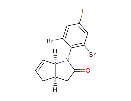 (3aR,6aS)-1-(2,6-dibromo-4-fluorophenyl)-3,3a,4,6a-tetrahydrocyclopenta[b]pyrrol-2(1H)-one