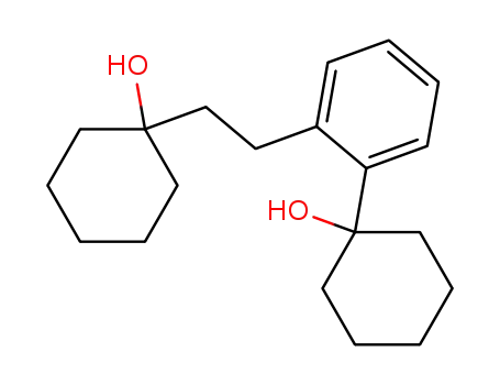 Molecular Structure of 517914-33-9 (1-{2-[2-(1-hydroxycyclohexyl)phenyl]ethyl}-1-cyclohexanol)