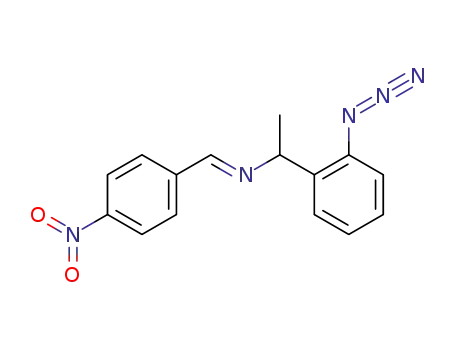 [1-(2-Azido-phenyl)-ethyl]-[1-(4-nitro-phenyl)-meth-(E)-ylidene]-amine