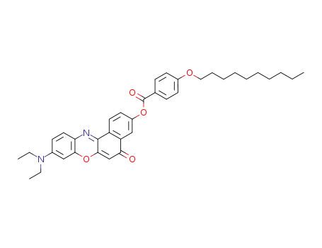 9-diethylamino-3-(p-decyloxybenzoyloxy)benzo<a>phenoxazin-5-one