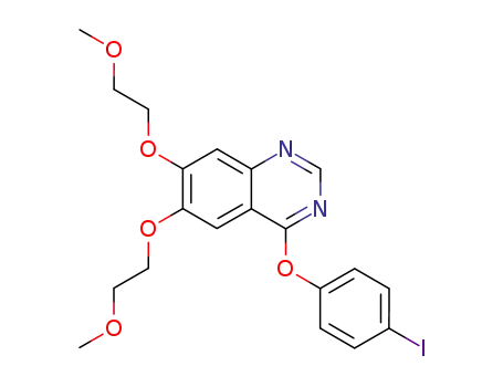 Molecular Structure of 882511-67-3 (4-(4-iodo-phenoxy)-6,7-bis-(2-methoxy-ethoxy)-quinazoline)