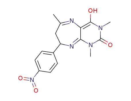 2-(4-nitrophenyl)-4,7,9-trimethyl-6-hydroxy-8-oxo-2,3-dihydropyrimidino<5,6-b>-1,5-diazepine