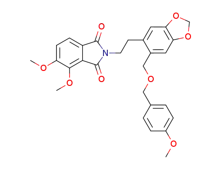 4,5-dimethoxy-2-{2-[6-(4-methoxy-benzyloxymethyl)-benzo[1,3]dioxol-5-yl]-ethyl}-isoindole-1,3-dione