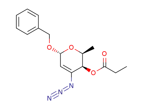 benzyl 3-azido-2,3,6-trideoxy-4-O-propionyl-α-L-threo-hex-2-enopyranoside