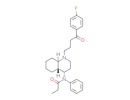 4-((N-Phenyl-N-propionyl)amino)-1-(3-(4-fluorobenzoyl)propyl)-trans-decahydroquinoline