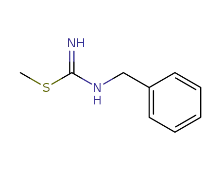 Molecular Structure of 68695-62-5 (N-(Phenylmethyl)carbamimidothioic acid methyl ester)