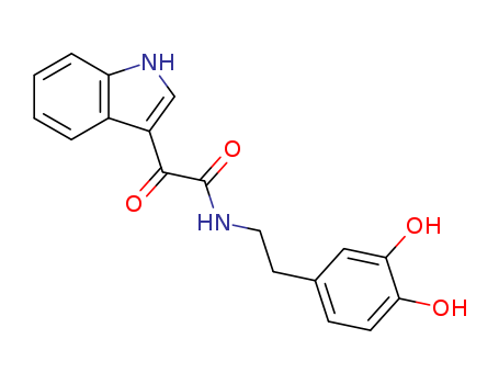 1H-Indole-3-acetamide, N-[2-(3,4-dihydroxyphenyl)ethyl]-a-oxo-