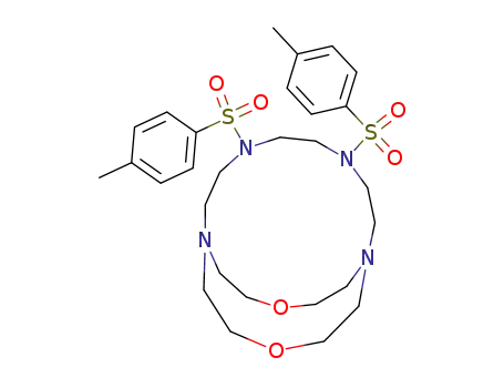4,7-bis(p-tolylsulphonyl)-13,18-dioxa-1,4,7,10-tetra-azabicyclo<8,5,5>icosane
