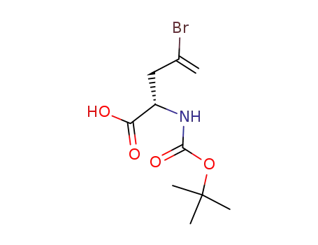 Molecular Structure of 149930-92-7 (BOC-D-2-AMINO-4-BROMO-4-PENTENOIC ACID)